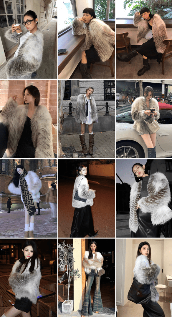 Abrigo de zorro natural en tonos coloridos importado desde Finlandia Women's Fashion - Women's Clothing - Jackets & Coats - Real Fur | Zulter VIP .