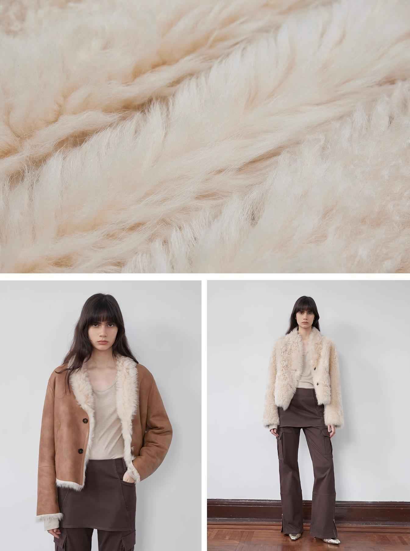 Abrigo reversible de piel auténtica con cuello alto y acabado premium Women's Fashion - Women's Clothing - Jackets & Coats - Real Fur | Zulter VIP .