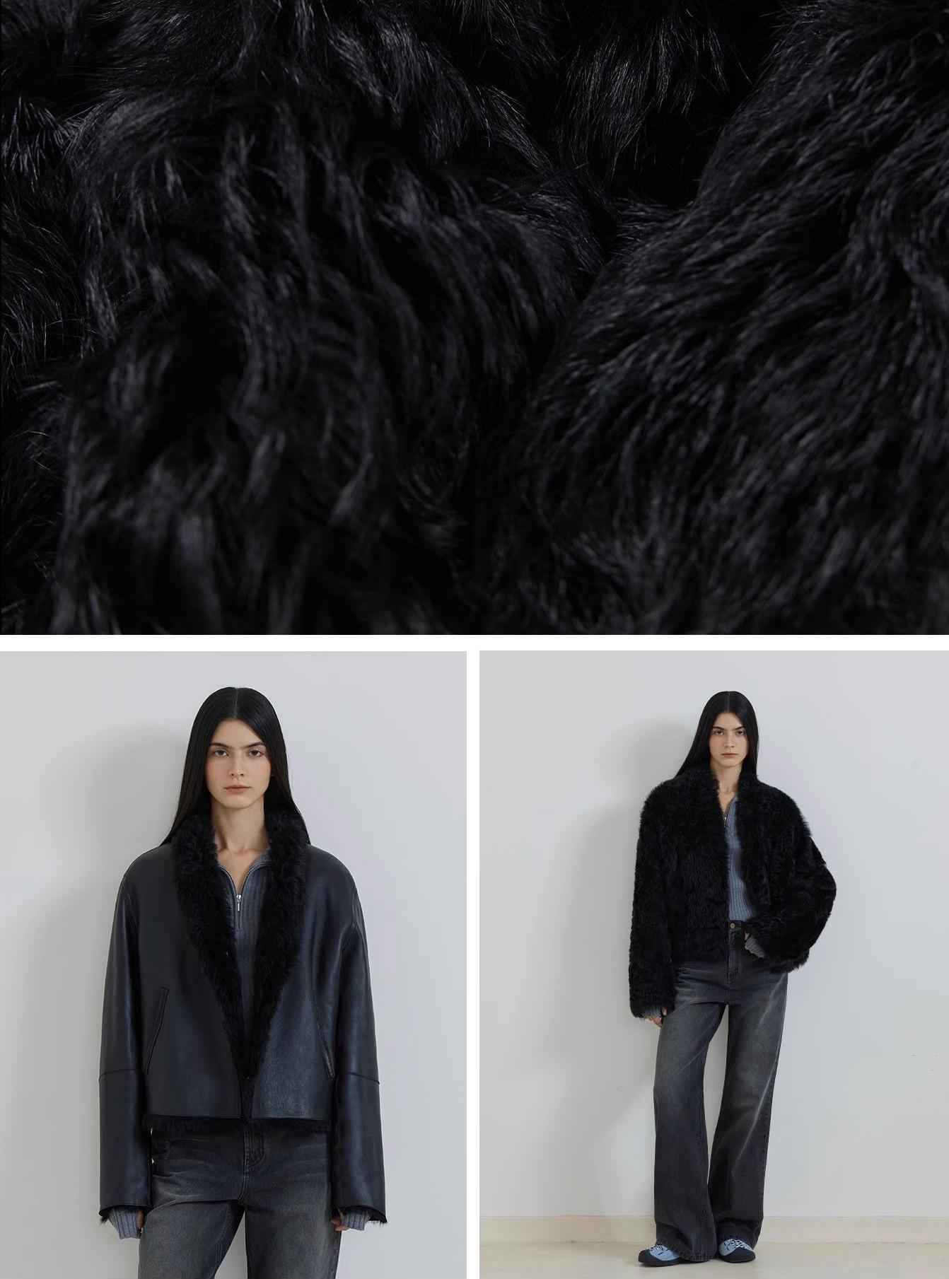 Abrigo reversible de piel auténtica con cuello alto y acabado premium Women's Fashion - Women's Clothing - Jackets & Coats - Real Fur | Zulter VIP .
