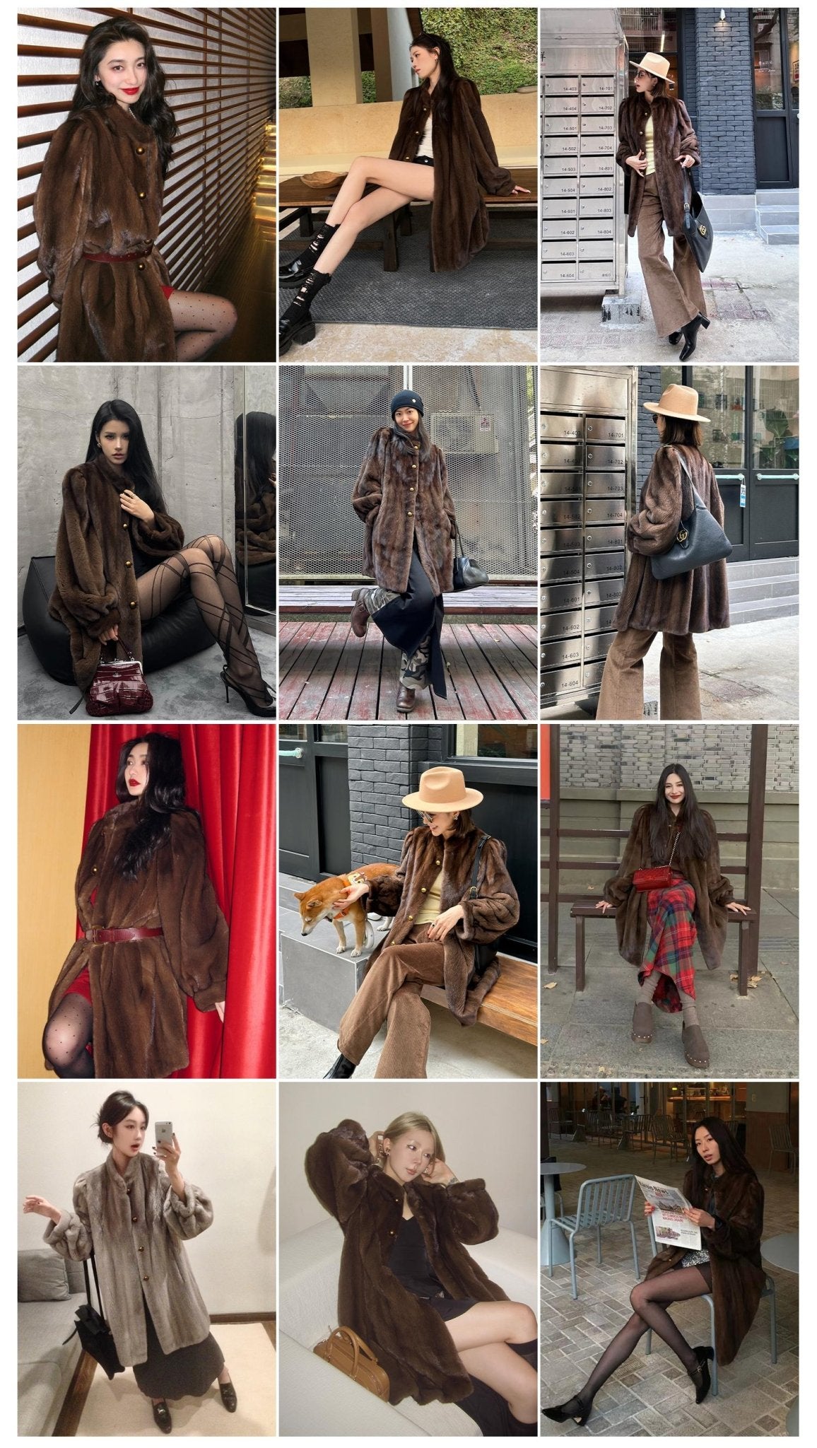 Abrigo Vintage de Piel Suave con Acabado Clásico Women's Fashion - Women's Clothing - Jackets & Coats - Real Fur | Zulter VIP .