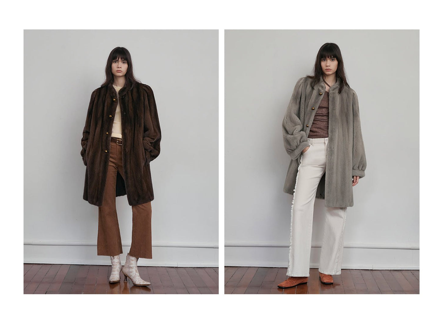 Abrigo Vintage de Piel Suave con Acabado Clásico Women's Fashion - Women's Clothing - Jackets & Coats - Real Fur | Zulter VIP .