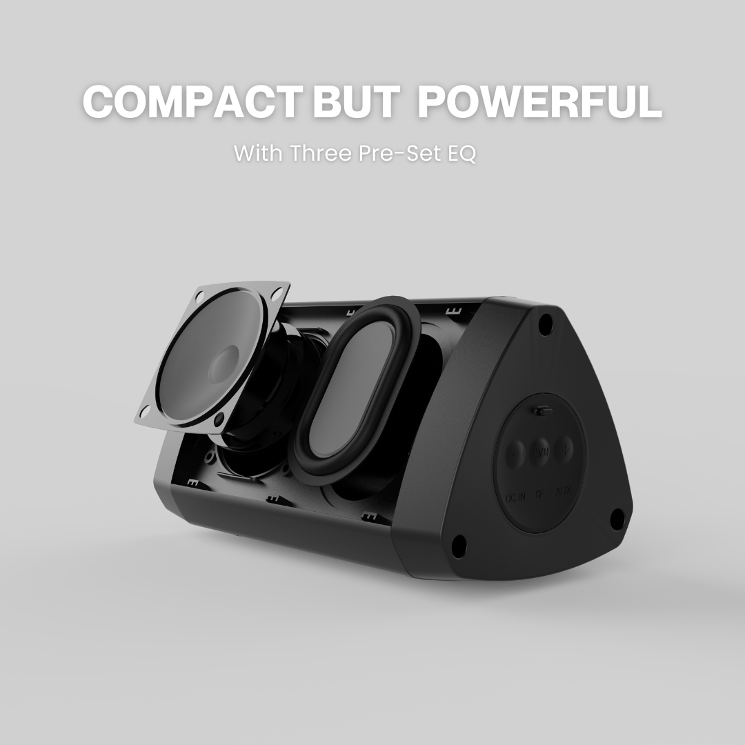 Altavoz portátil inalámbrico triangular Bluetooth | Sonido envolvente Consumer Electronics - Speakers - Portable Speakers | Zulter VIP