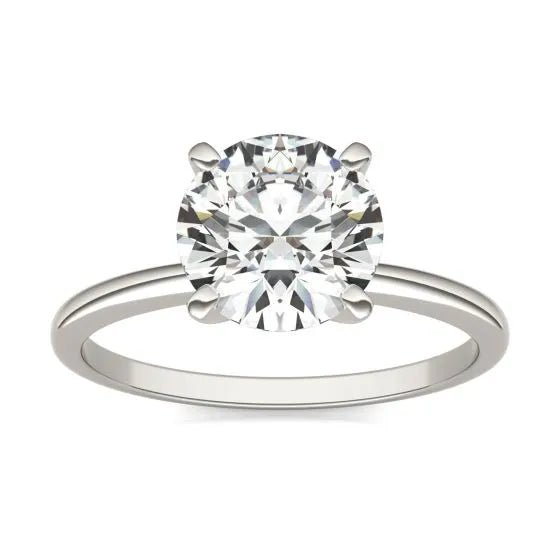 Anillo de compromiso solitario con diamante cultivado de 2 quilates en oro blanco de 14K Jewelry & Accessories - Rings | Zulter VIP .