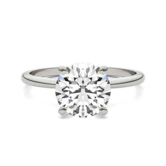 Anillo de compromiso solitario con diamante cultivado de 2 quilates en oro blanco de 14K Jewelry & Accessories - Rings | Zulter VIP .