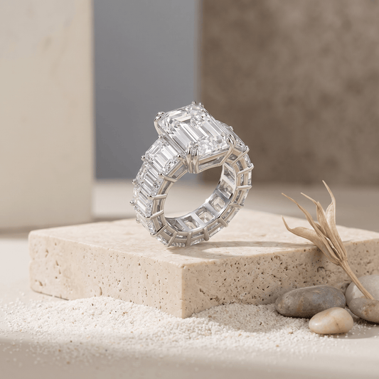 Anillo de diamante 8.7 quilates en platino 950 con certificación IGI | Zulter VIP .