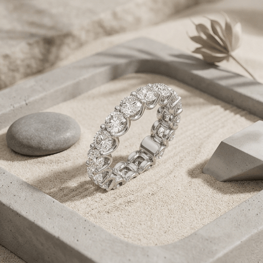 ✨ Anillo de Eternidad con Diamantes Cultivados en Laboratorio – Certificado AGI, Oro de 14 Quilates ✨ Jewelry & Accessories - Rings | Zulter VIP .