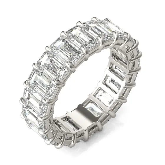 Anillo de eternidad en oro blanco con diamantes cultivados de alta pureza Jewelry & Accessories - Rings | Zulter VIP .