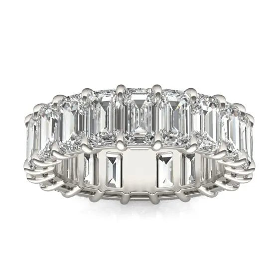 Anillo de eternidad en oro blanco con diamantes cultivados de alta pureza Jewelry & Accessories - Rings | Zulter VIP .