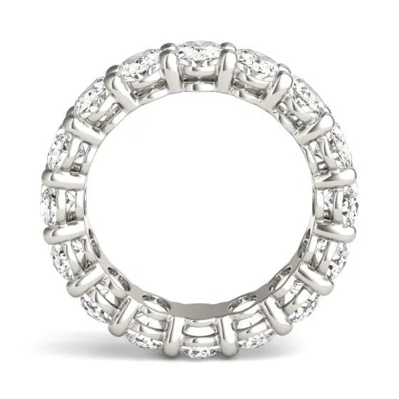 Anillo de eternidad en oro blanco con diamantes ovalados de alta pureza Jewelry & Accessories - Rings | Zulter VIP .