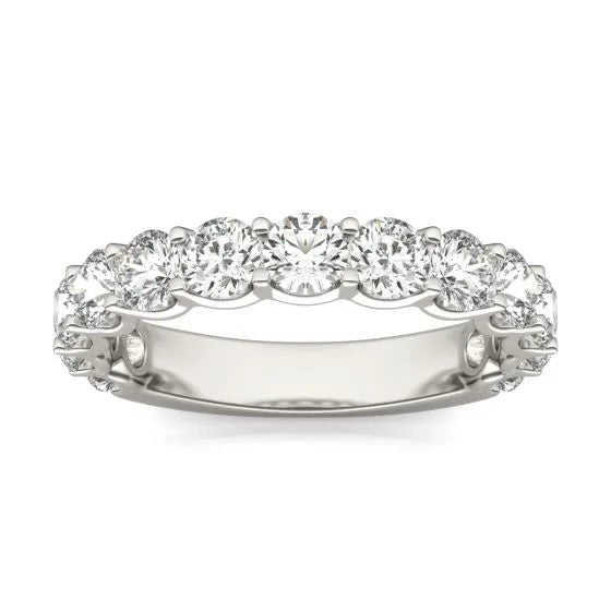 Anillo de media eternidad con diamantes cultivados de 2,07 quilates en oro blanco de 14K Jewelry & Accessories - Rings | Zulter VIP .