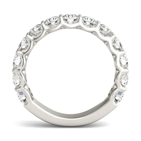 Anillo de media eternidad con diamantes cultivados de 2,07 quilates en oro blanco de 14K Jewelry & Accessories - Rings | Zulter VIP .