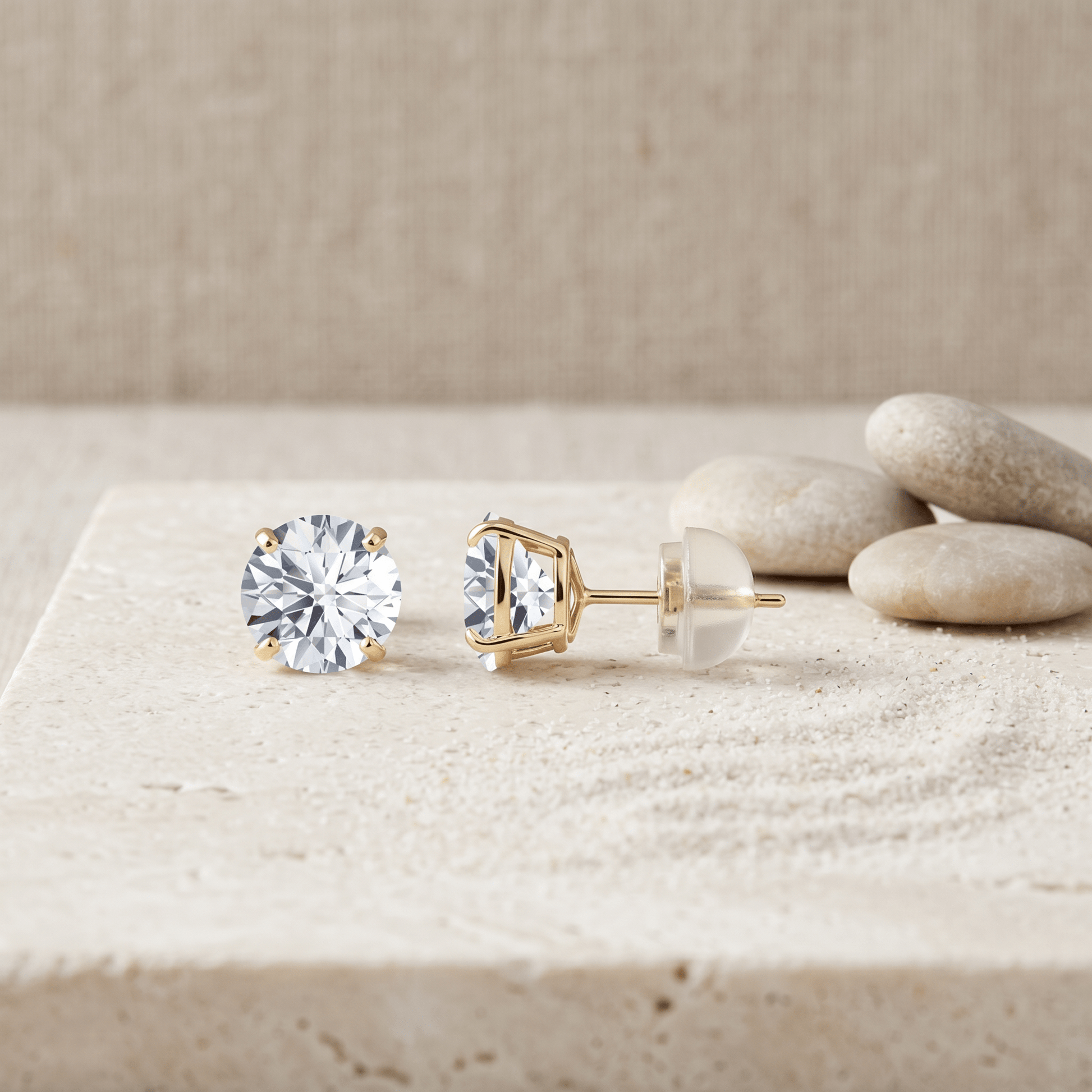 Aretes de diamantes cultivados en laboratorio 2,00 ct – Elegancia con certificación AGI Jewelry & Accessories - Earrings - Stud Earrings | Zulter VIP .