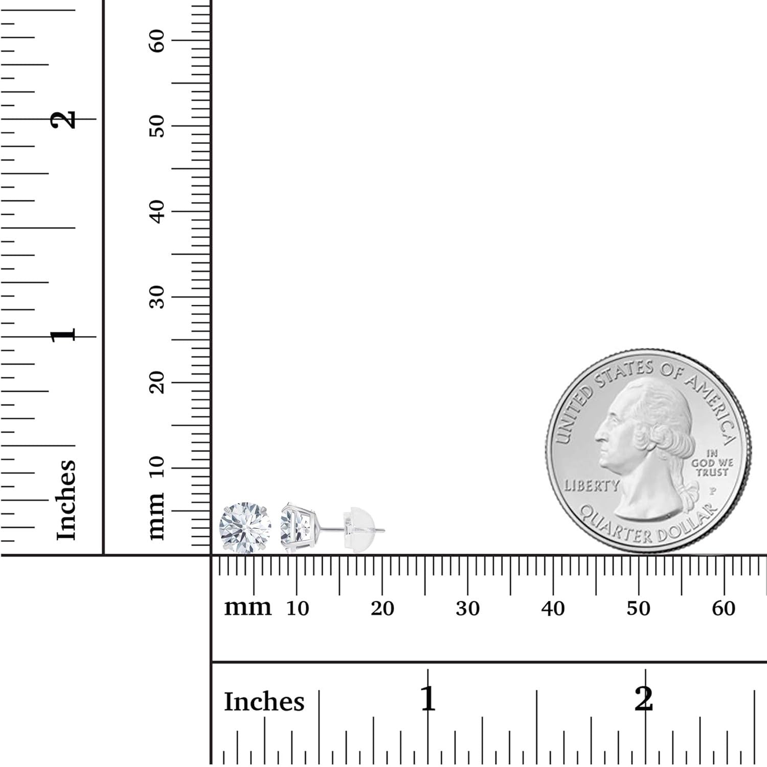 "Aros de Diamantes Eternos - 2,50 Quilates en Oro Blanco 14k,Lujo y Brillo Infinito" Jewelry & Accessories - Earrings - Stud Earrings | Zulter VIP