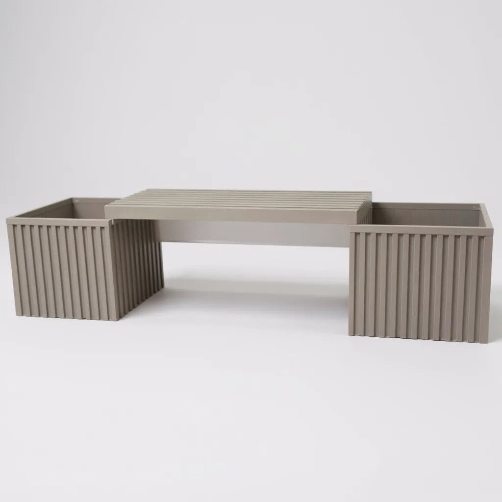 Banco de Jardinería Grove con Jardineras Integradas y Diseño Arquitectónico Home & Garden - Furniture - Outdoor Furniture - Patio Benches | Zulter VIP .