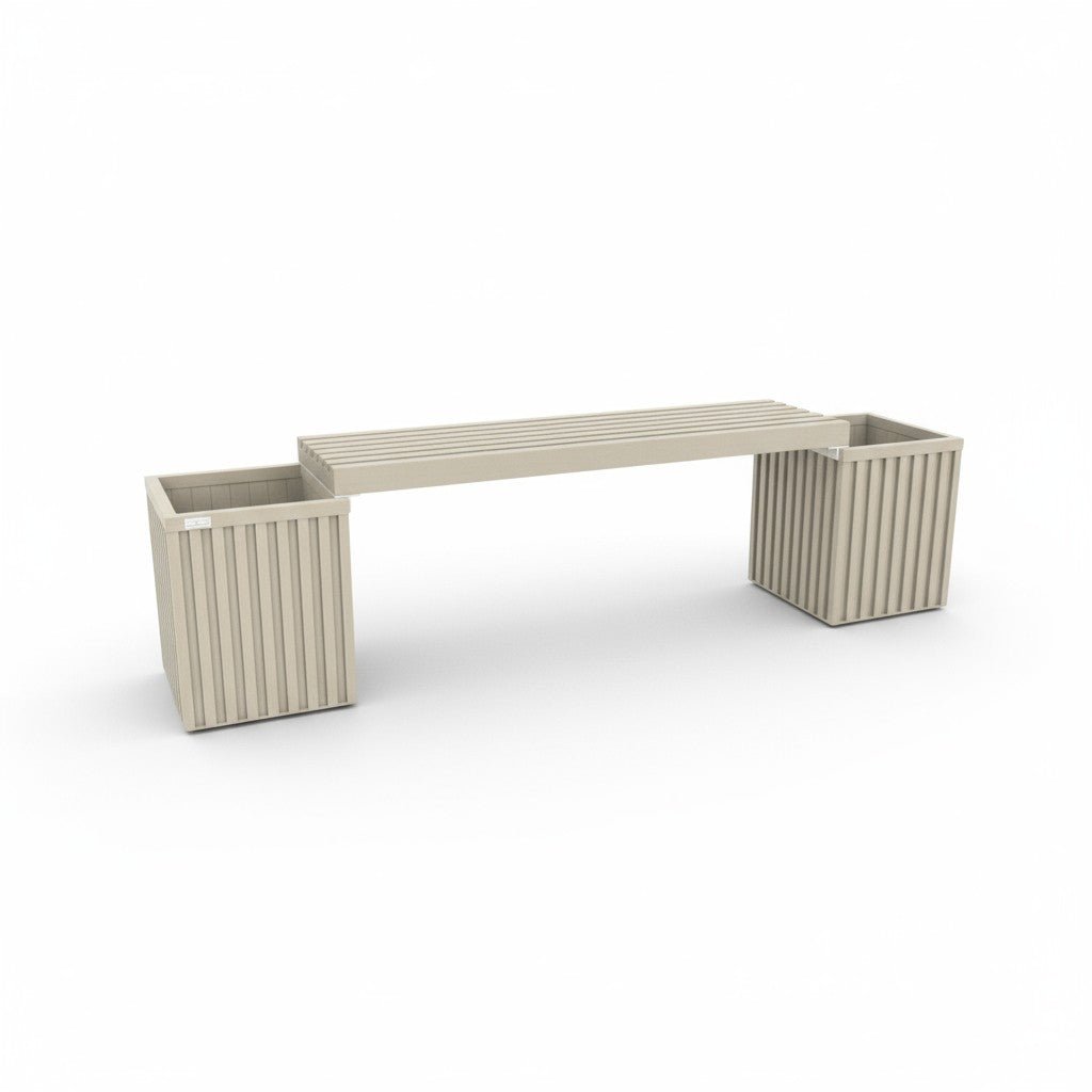 Banco de Jardinería Grove con Jardineras Integradas y Diseño Arquitectónico Home & Garden - Furniture - Outdoor Furniture - Patio Benches | Zulter VIP .