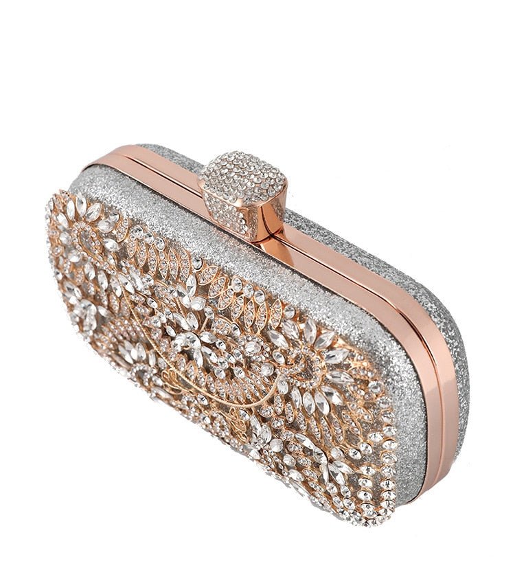 Bolso de mano de noche con diamantes para mujer – Clutch elegante dorado Bags & Luggage - Women's Bags - Evening Bags | Zulter VIP