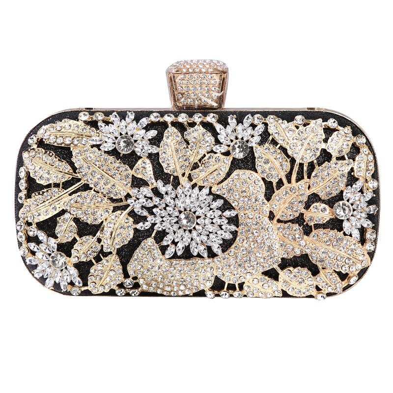 Bolso de mano de noche con diamantes para mujer – Clutch elegante dorado Bags & Luggage - Women's Bags - Evening Bags | Zulter VIP