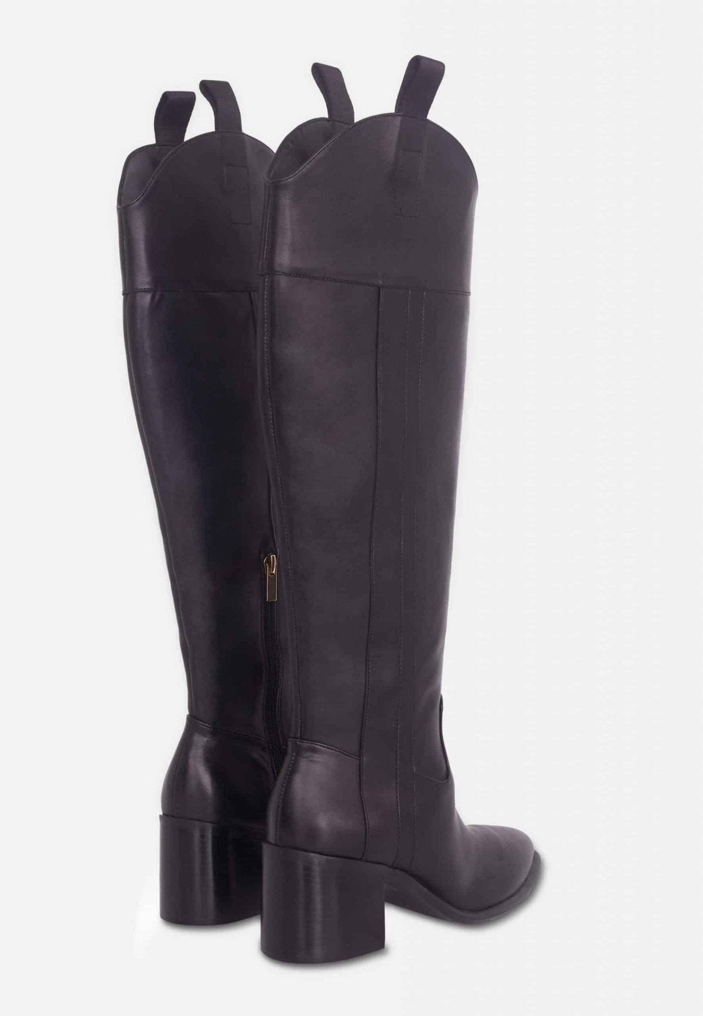 Botas Altas de Piel Marrón — Elegancia Clásica y Confort Premium Women's Fashion - Women's Shoes - Women's Boots | Zulter VIP .