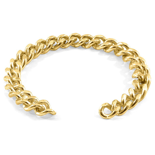 Brazalete de cadena de oro amarillo macizo de 9 quilates diseño vela Crossiack Jewelry & Accessories - Fine Jewelry - Bracelets & Bangles | Zulter VIP .