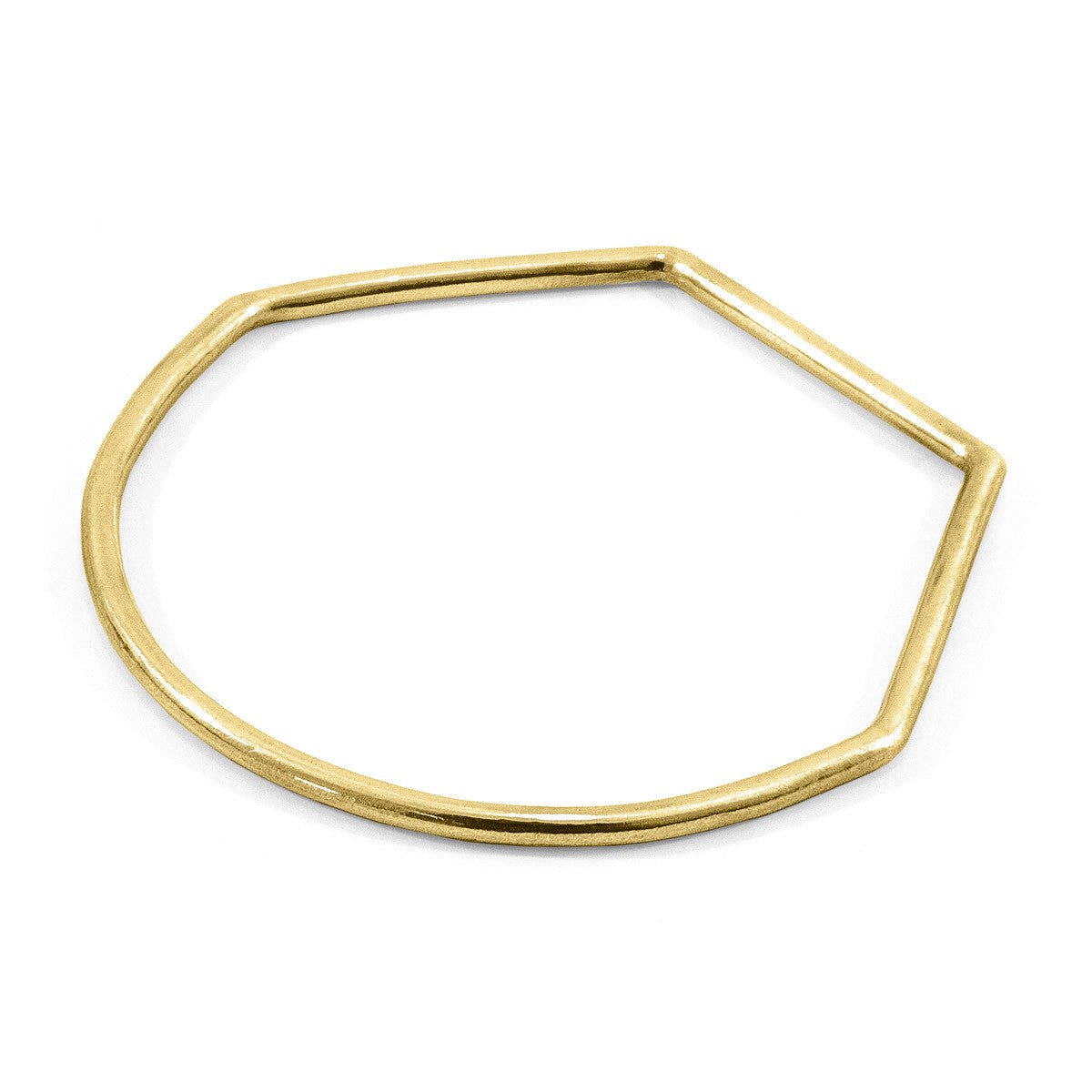 Brazalete geométrico de oro macizo de 9 quilates con diseño estructural minimalista Jewelry & Accessories - Fine Jewelry - Bracelets & Bangles | Zulter VIP .