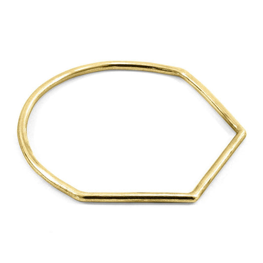 Brazalete geométrico de oro macizo de 9 quilates con diseño estructural minimalista Jewelry & Accessories - Fine Jewelry - Bracelets & Bangles | Zulter VIP .