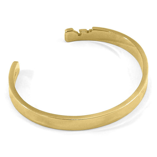Brazalete oro amarillo 9 quilates diseño ancla recortada Jewelry & Accessories - Fine Jewelry - Bracelets & Bangles | Zulter VIP .