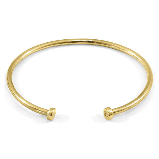 Brazalete oro amarillo 9 quilates diseño redondo minimalista Jewelry & Accessories - Fine Jewelry - Bracelets & Bangles | Zulter VIP .