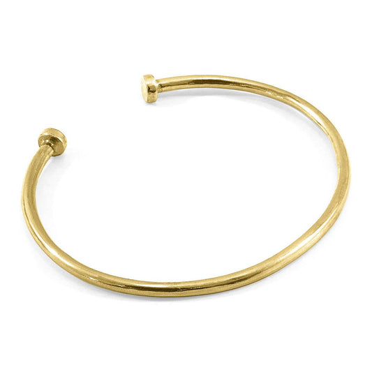 Brazalete oro amarillo 9 quilates diseño redondo minimalista Jewelry & Accessories - Fine Jewelry - Bracelets & Bangles | Zulter VIP .