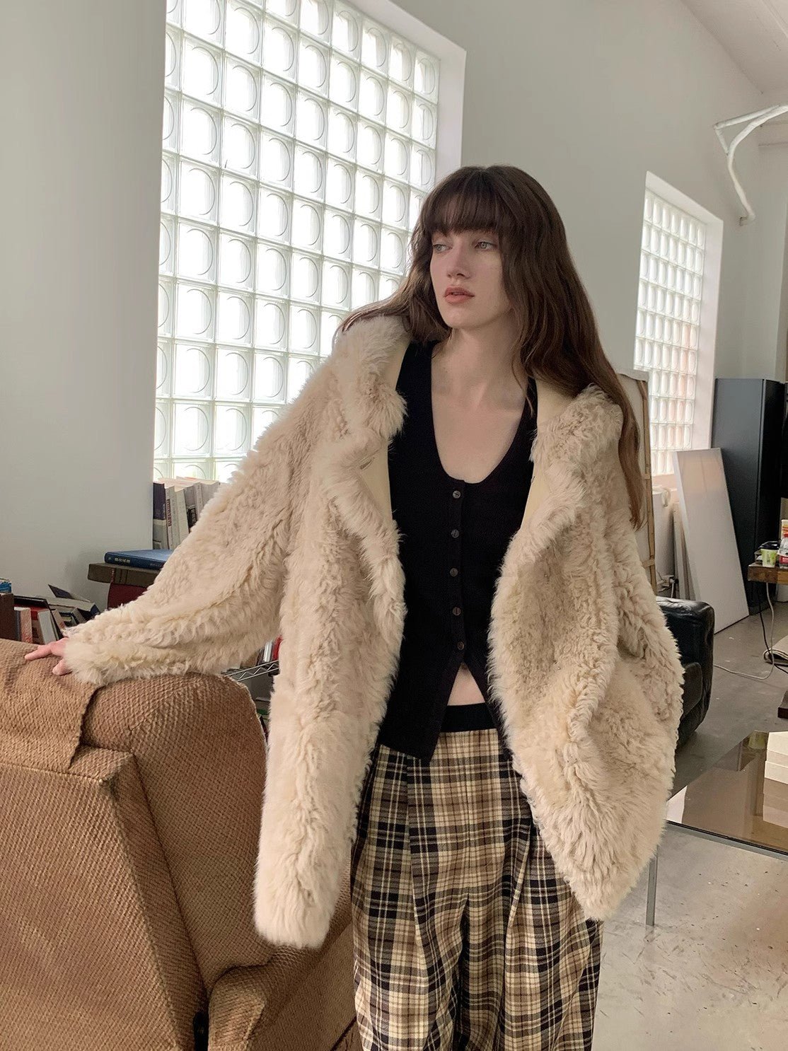 brigo Largo de Piel Natural con Capucha – Inspiración Toscana Women's Fashion - Women's Clothing - Jackets & Coats - Real Fur | Zulter VIP