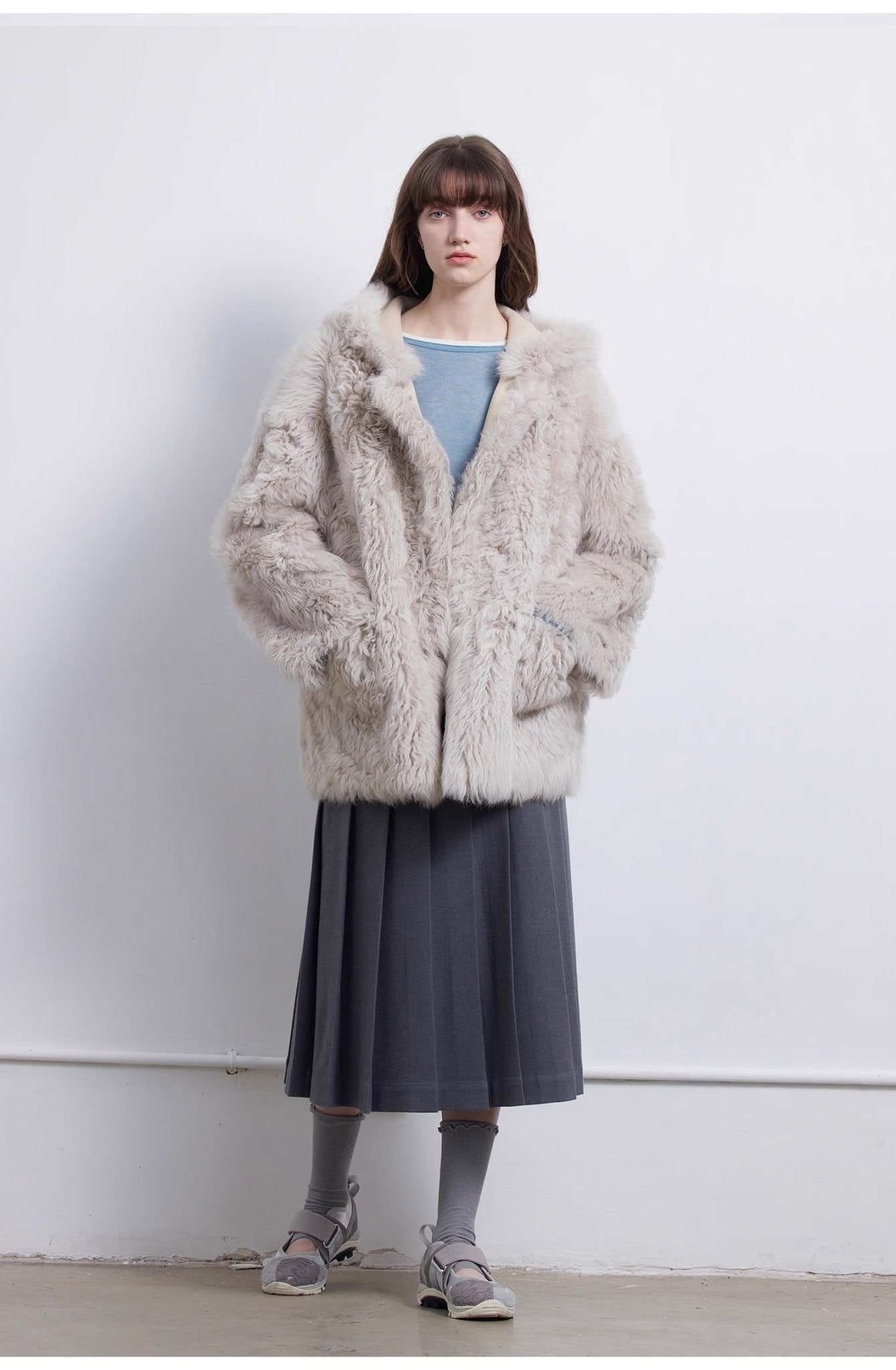 brigo Largo de Piel Natural con Capucha – Inspiración Toscana Women's Fashion - Women's Clothing - Jackets & Coats - Real Fur | Zulter VIP