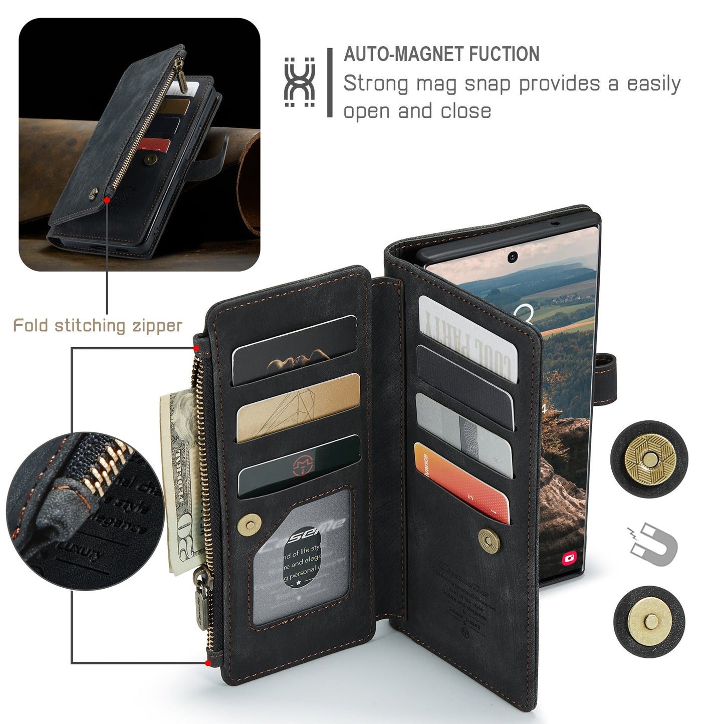 Etui Epic pour IPhone - Elégance vintage et puissance dans votre poche