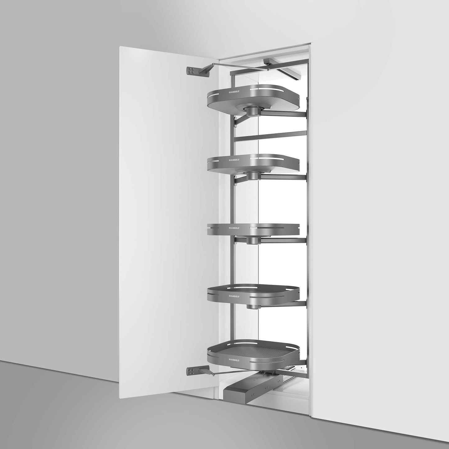 Cesta extraíble ajustable Tourbillon de 6 estantes para armario alto con diseño giratorio 360° Home & Garden - Home Storage & Organization - Kitchen Storage & Organization | Zulter VIP .