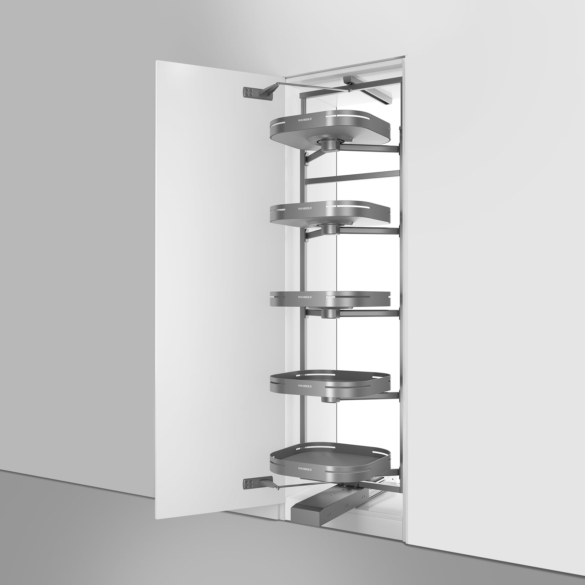 Cesta extraíble ajustable Tourbillon de 6 estantes para armario alto con diseño giratorio 360° Home & Garden - Home Storage & Organization - Kitchen Storage & Organization | Zulter VIP .