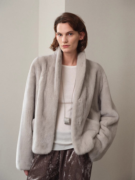 Chaqueta corta de visón puro con caída suave y elegancia urbana Women's Fashion - Women's Clothing - Jackets & Coats - Real Fur | Zulter VIP .