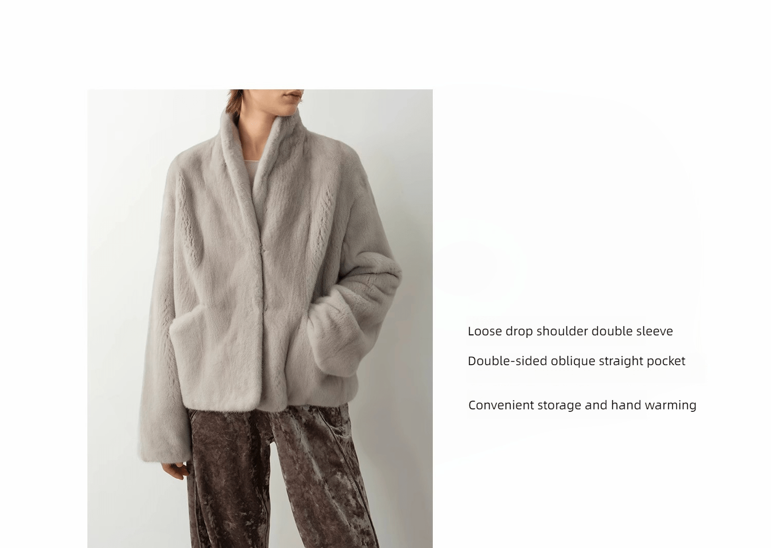 Chaqueta corta de visón puro con caída suave y elegancia urbana Women's Fashion - Women's Clothing - Jackets & Coats - Real Fur | Zulter VIP .