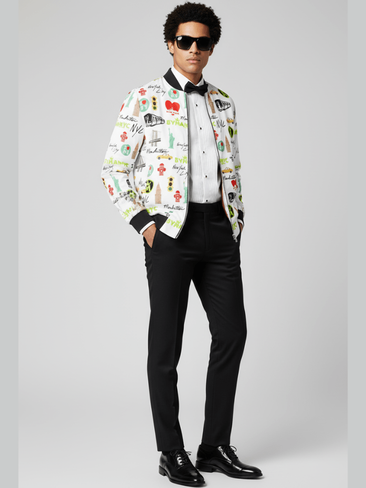 Chaqueta exclusiva de edición limitada con diseño urbano Manhattan Mosaic Sunset Men's Fashion - Men's Clothing - Jackets & Coats - Jackets | Zulter VIP .