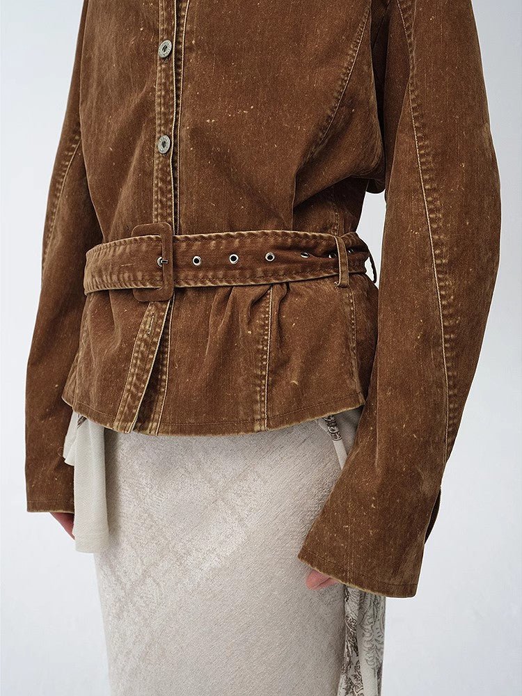 Chaqueta vaquera retro efecto desgastado Dream manga larga mujer Women's Fashion - Women's Clothing - Blouses & Shirts | Zulter VIP .