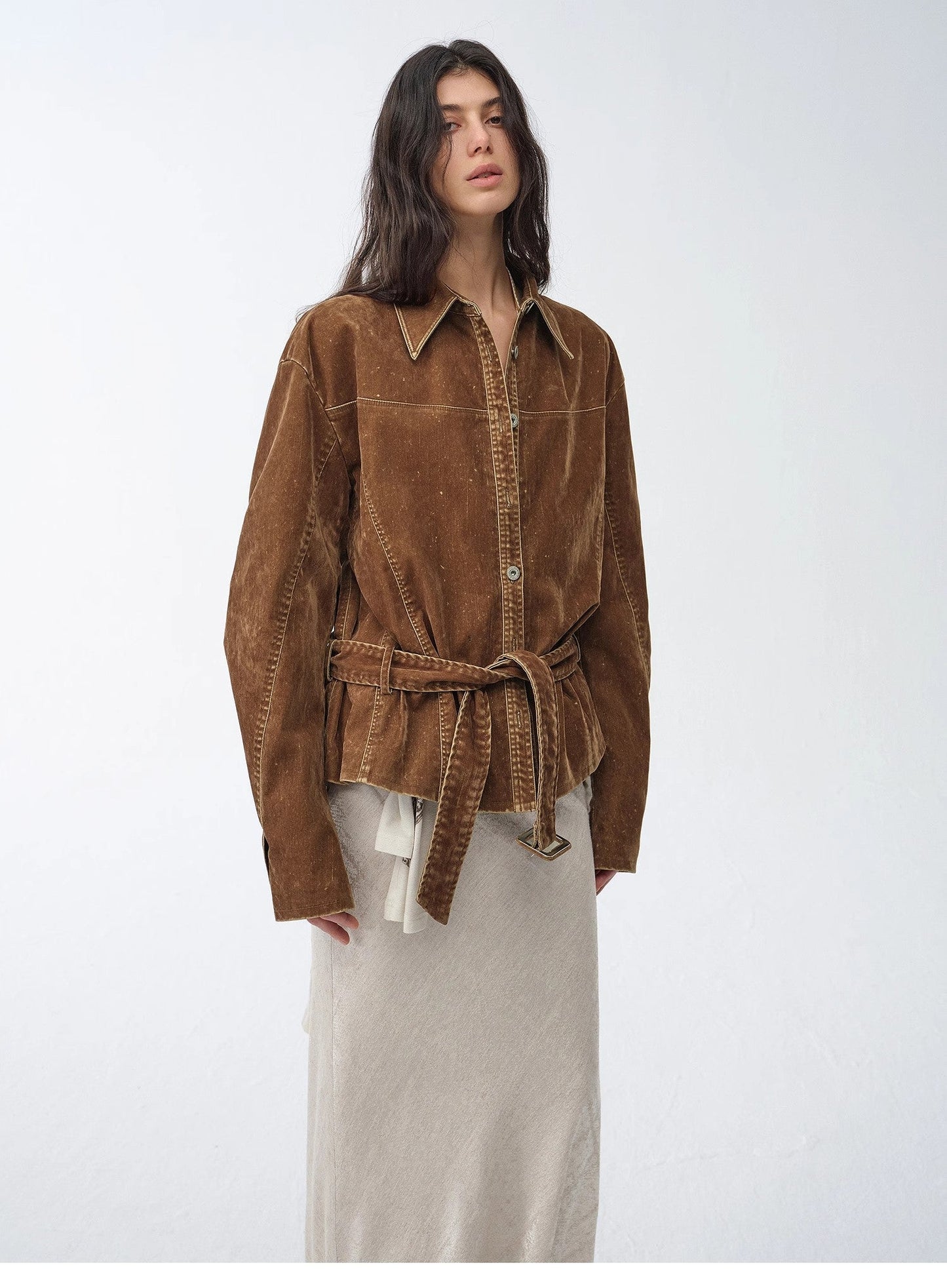 Chaqueta vaquera retro efecto desgastado Dream manga larga mujer Women's Fashion - Women's Clothing - Blouses & Shirts | Zulter VIP .