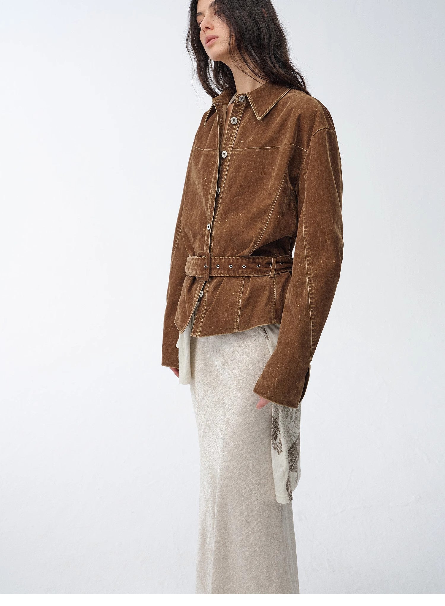 Chaqueta vaquera retro efecto desgastado Dream manga larga mujer Women's Fashion - Women's Clothing - Blouses & Shirts | Zulter VIP .