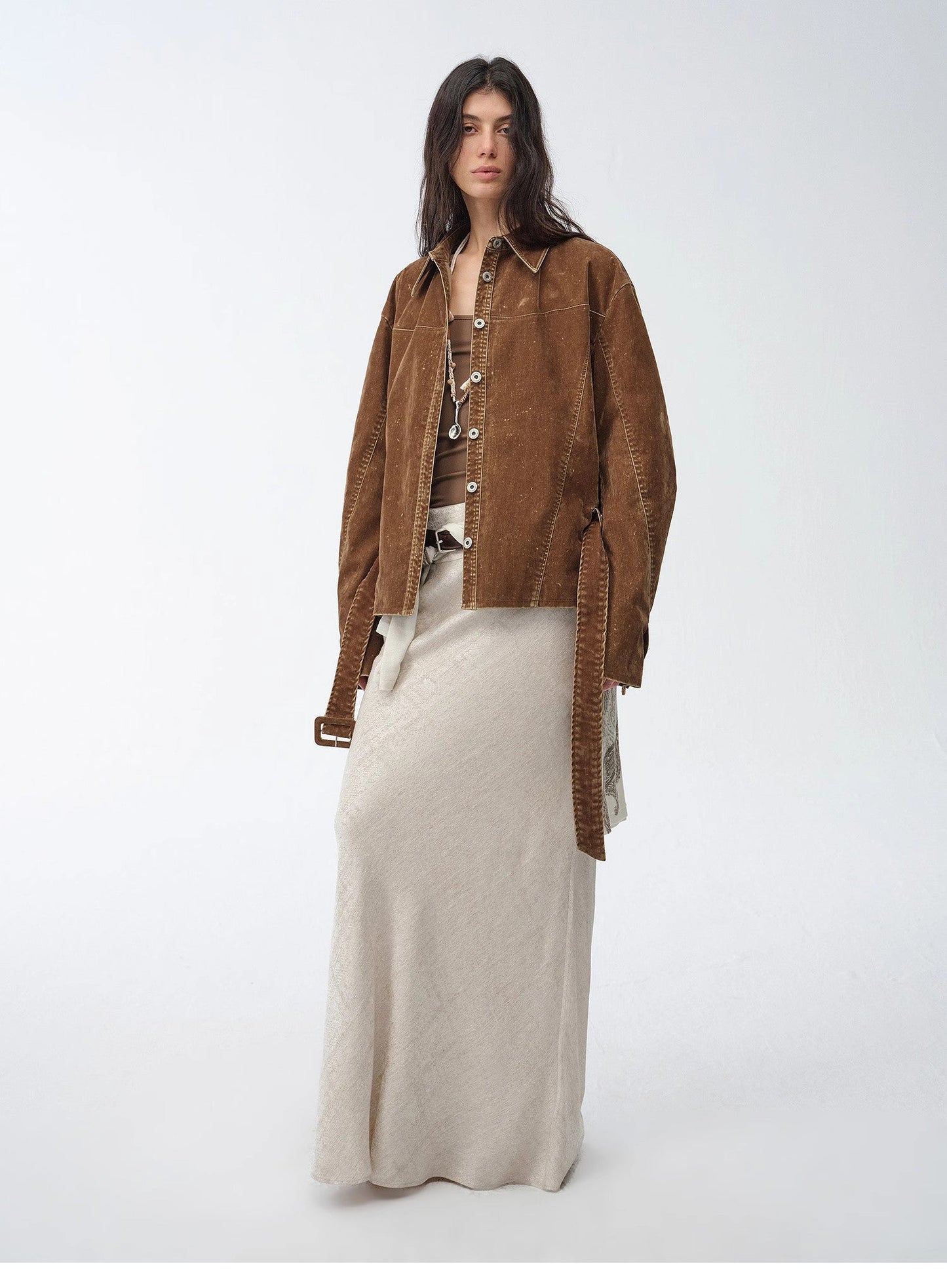 Chaqueta vaquera retro efecto desgastado Dream manga larga mujer Women's Fashion - Women's Clothing - Blouses & Shirts | Zulter VIP .