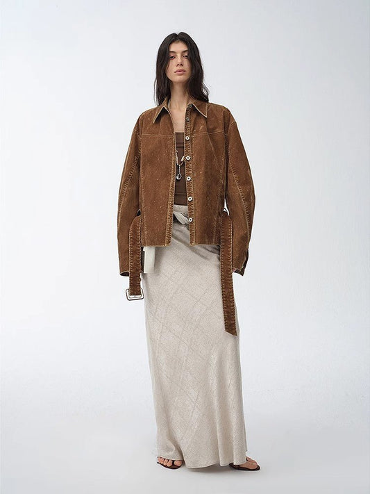 Chaqueta vaquera retro efecto desgastado Dream manga larga mujer Women's Fashion - Women's Clothing - Blouses & Shirts | Zulter VIP .