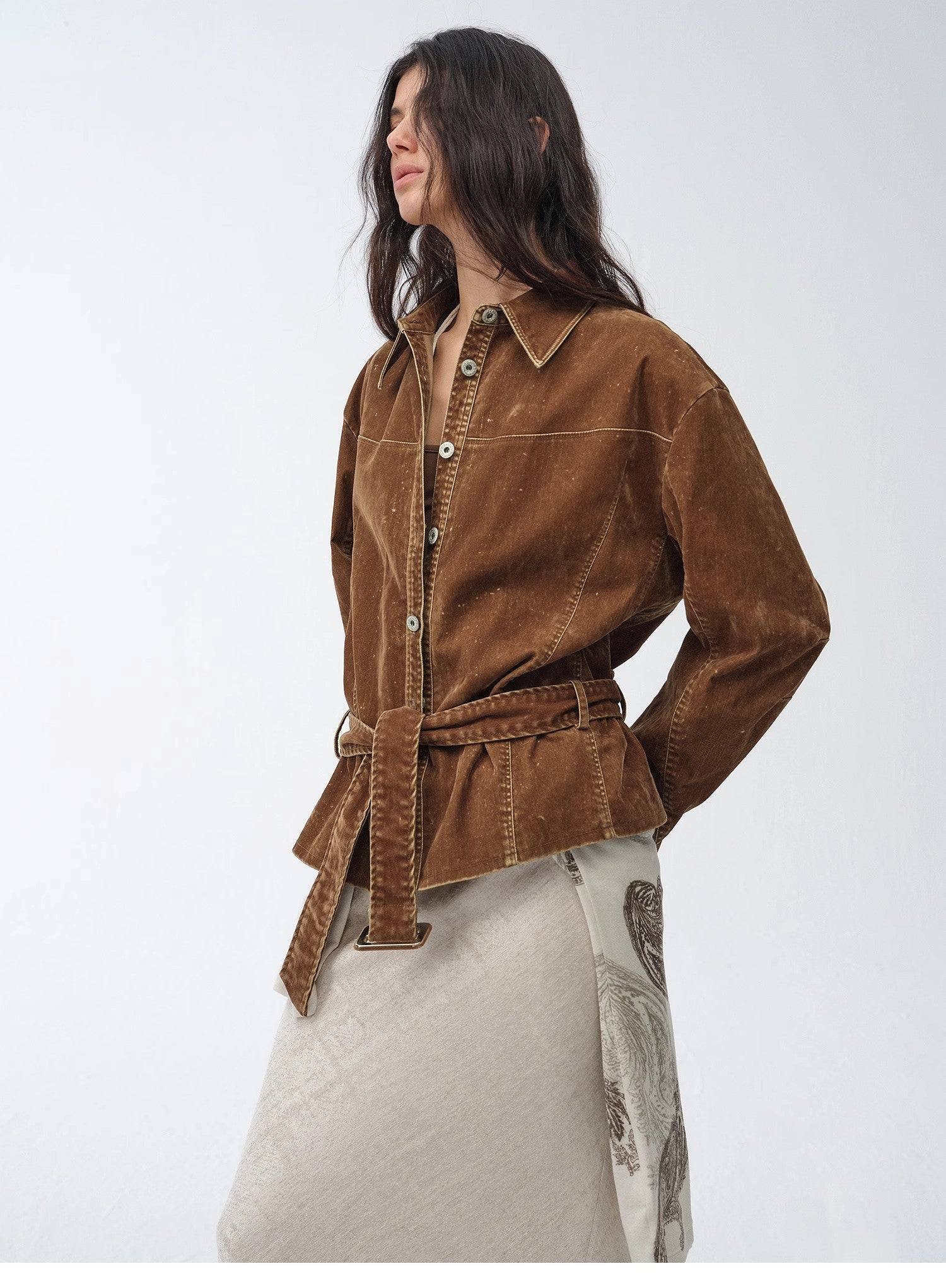 Chaqueta vaquera retro efecto desgastado Dream manga larga mujer Women's Fashion - Women's Clothing - Blouses & Shirts | Zulter VIP .