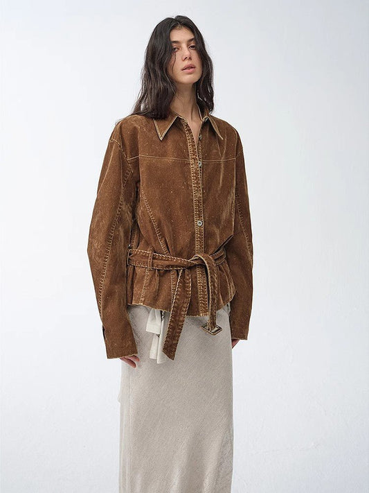 Chaqueta vaquera retro efecto desgastado Dream manga larga mujer Women's Fashion - Women's Clothing - Blouses & Shirts | Zulter VIP .