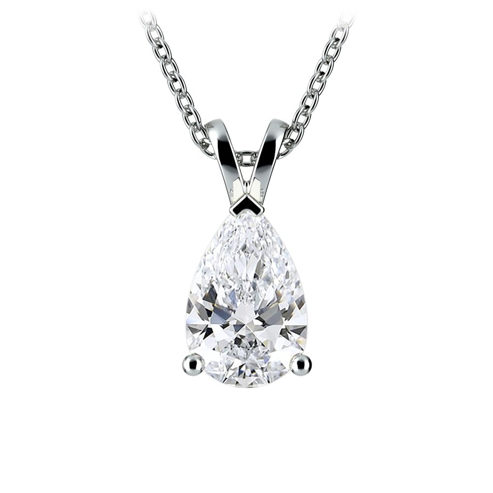 Colgante diamante 2.00 CTW cultivado en laboratorio | Certificado AGI | Oro blanco 14K Jewelry & Accessories - Necklaces & Pendants - Pendants | Zulter VIP