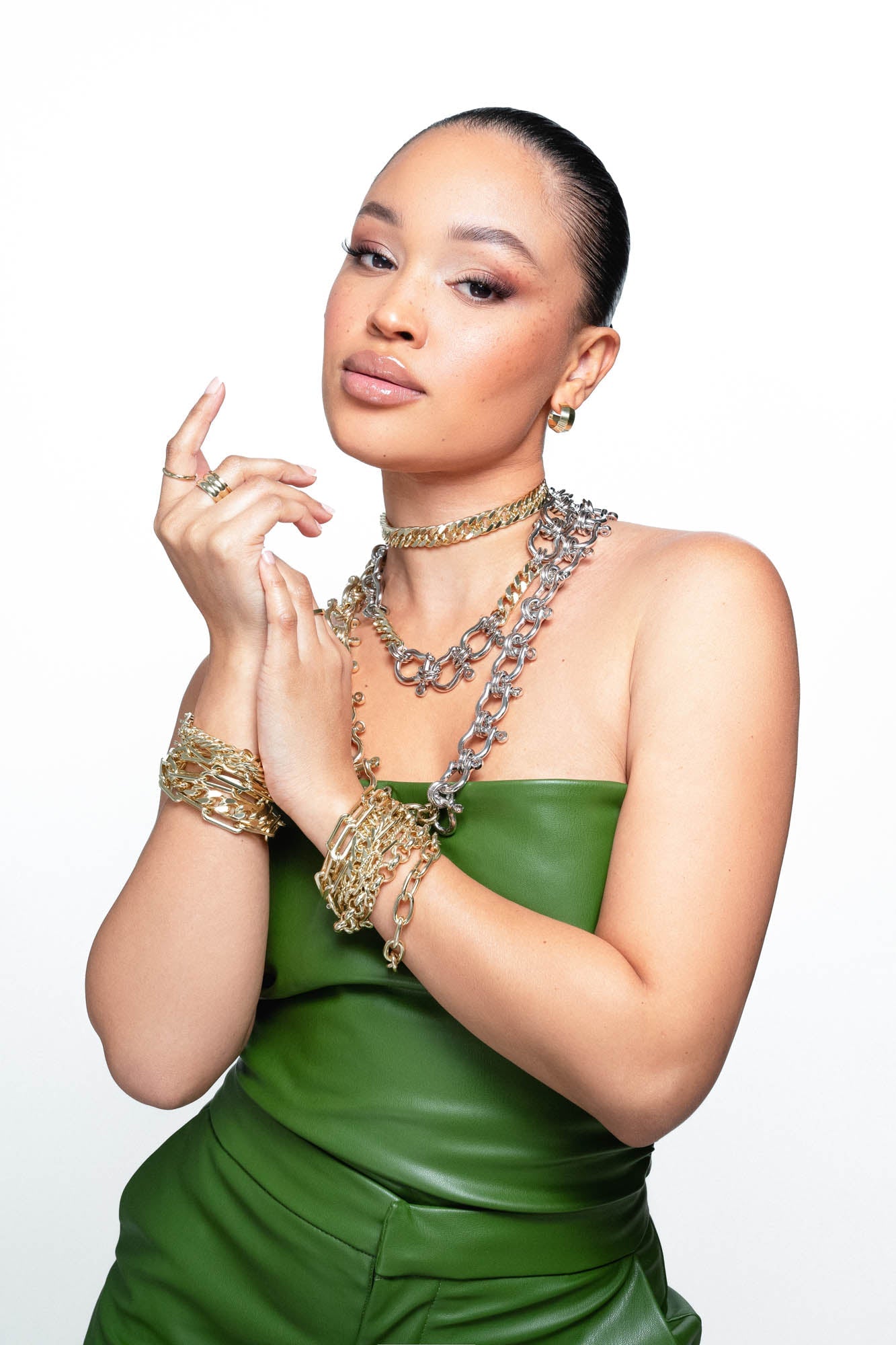 Collar de dos tonos en acabado premium con cierre de seguridad Jewelry & Accessories - Necklaces & Pendants - Chain Necklaces | Zulter VIP .