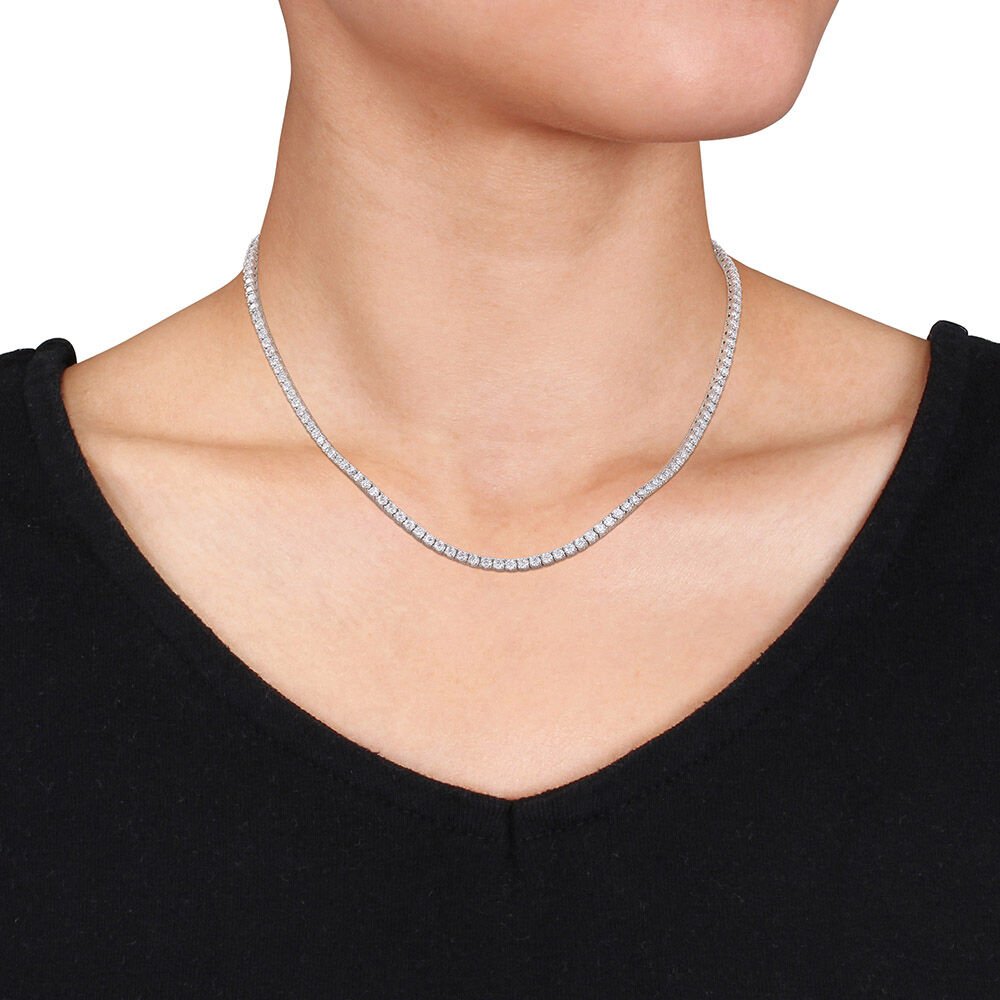 Collar de tenis moissanita 12,5 ct – Brillo infinito y elegancia atemporal Jewelry & Accessories - Necklaces & Pendants - Chain Necklaces | Zulter VIP
