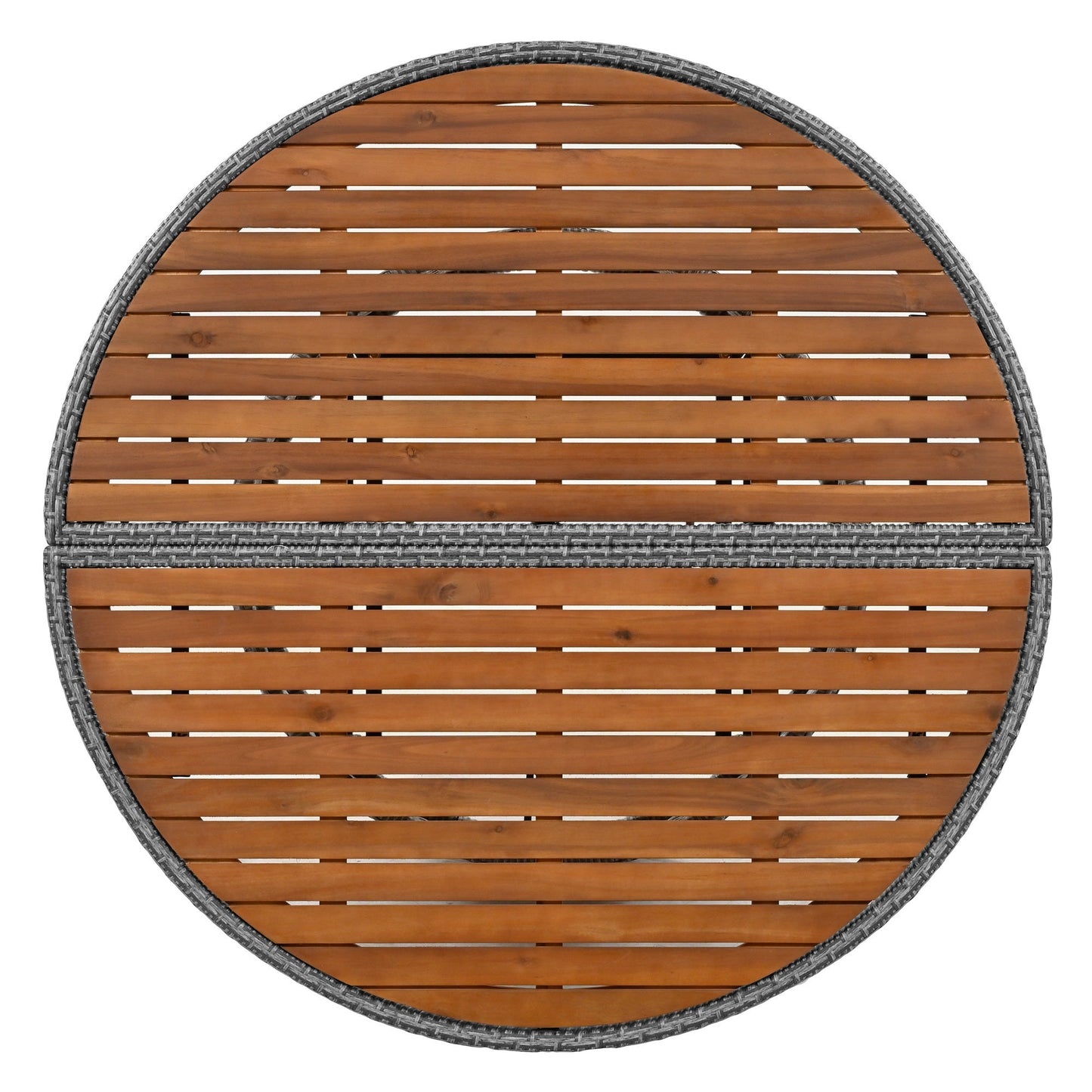 Conjunto de sofá seccional de ratán redondo 5 piezas con mesa elevable y fundas lavables – Patio/Exterior (EE. UU.) Home & Garden - Furniture - Home Furniture - Living Room Furniture | Zulter VIP