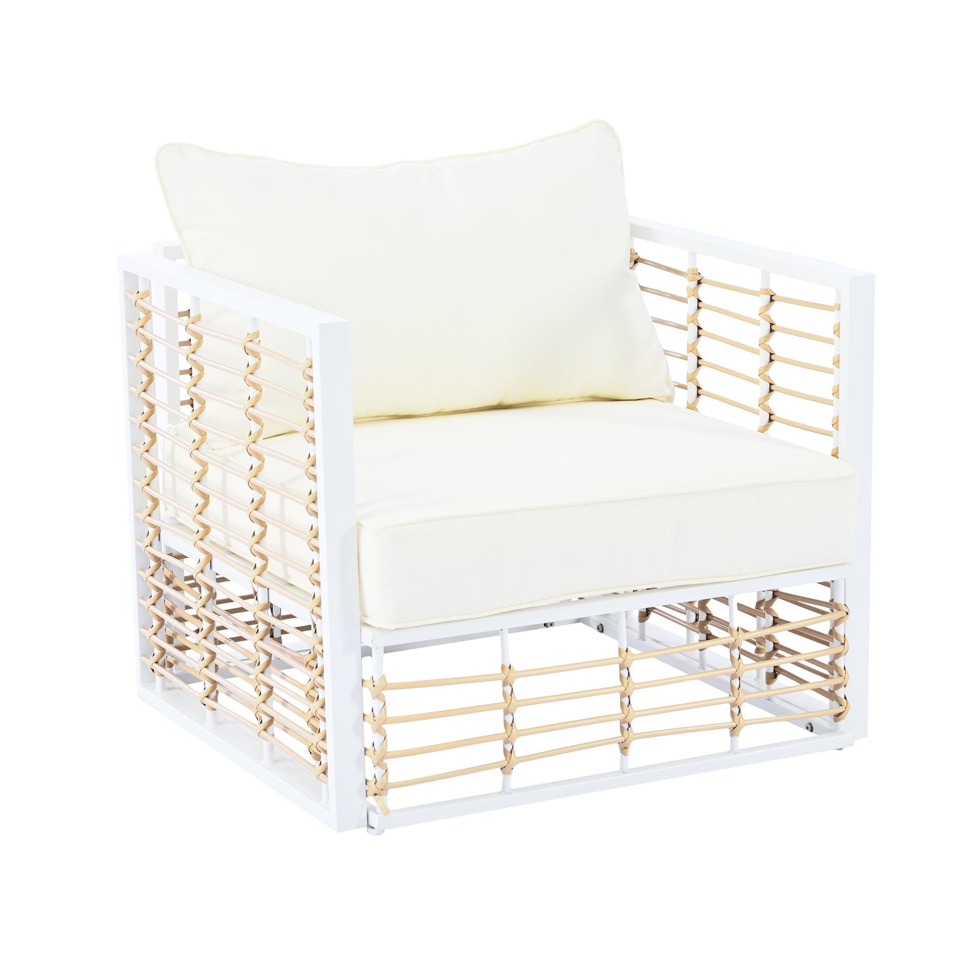 Conjunto de sofás de exterior minimalista de lujo – 7 piezas exclusivas Home & Garden - Furniture - Home Furniture - Living Room Furniture | Zulter VIP