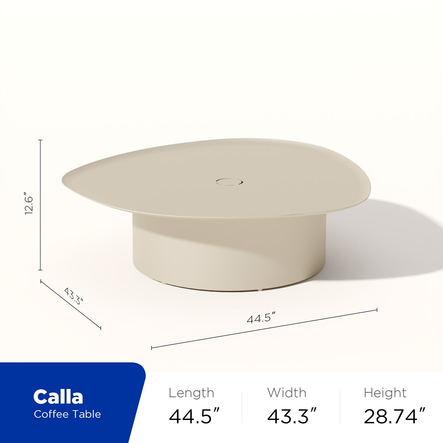 Conjunto exterior Calla para 4 personas — Sofás y mesa en acabado crema de alta elegancia Home & Garden - Furniture - Outdoor Furniture - Garden Sets | Zulter VIP .