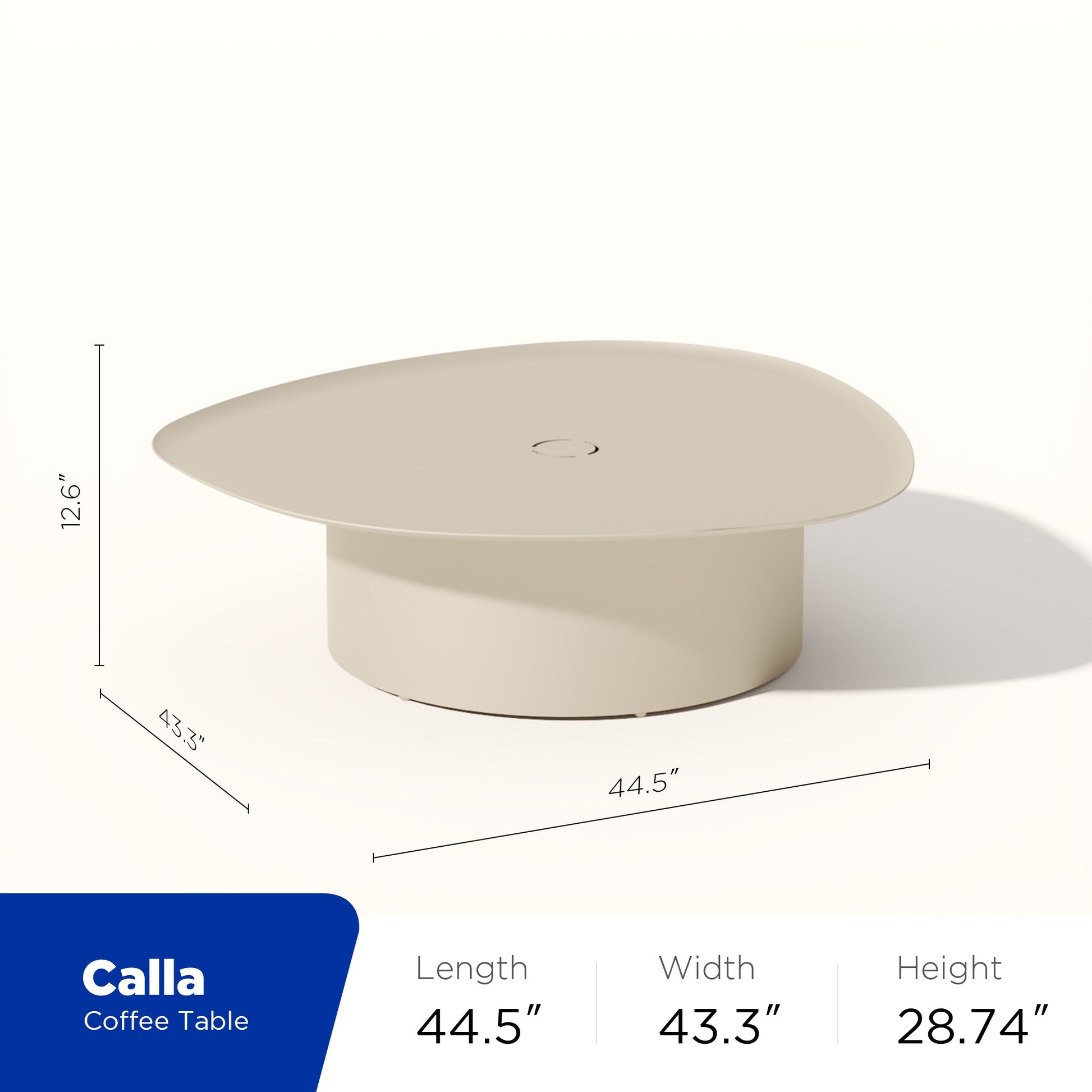 Conjunto exterior Calla para 4 personas — Sofás y mesa en acabado crema de alta elegancia Home & Garden - Furniture - Outdoor Furniture - Garden Sets | Zulter VIP .